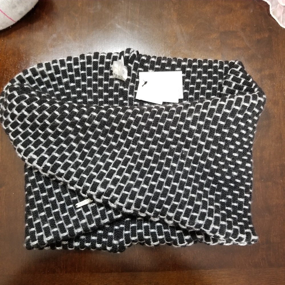 Calvin Klein scarf.
